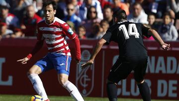 Espinosa en su partido con el Granada ante el Sevilla B donde perdieron en casa 1-2.