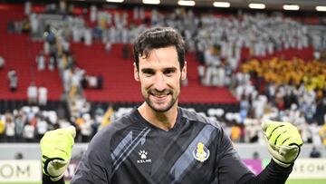 Sergio Rico durante un partido con Al Gharafa.