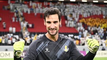 Sergio Rico durante un partido con Al Gharafa.