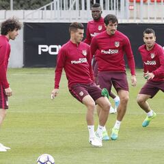 El Atlético se ejercitó sin Cerci ni Vrsaljko; Savic podría ser lateral