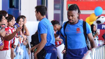 Jhon Murillo of San Luis during the game Atletico San Luis vs Atlas, corresponding to Round 17 of the Torneo Clausura 2023 of the Liga BBVA MX, at Alfonso Lastras Stadium, on April 29, 2023.
<br><br>
Jhon Murillo de San Luis durante el partido Atletico San Luis vs Atlas, Correspondiente a la Jornada 17 del Torneo Clausura 2023 de la Liga BBVA MX, en el Estadio Alfonso Lastras, el 29 de Abril de 2023.