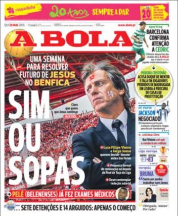 Portadas de la prensa deportiva