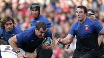 <b>INVICTOS. </b>El francés Maestri es placado en la victoria en Escocia.