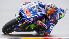 Maverick Vi&ntilde;ales con la Yamaha en Alemania. 