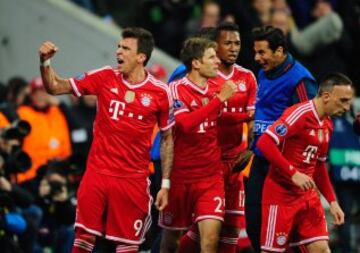 Mario Mandzukic celebra el empate. 1-1.