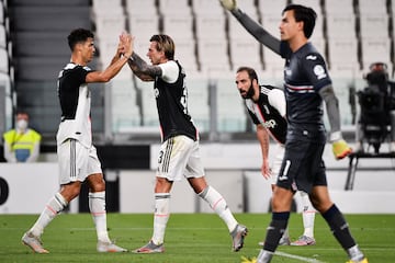 El equipo de Sarri derrotó 2-0 a Sampdoria con goles de Cristiano y Bernardeschi y logró su liga número 36 de la historia. Es la novena consecutiva, récord histórico de las grandes ligas de Europa.