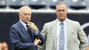 Jerry y Stephen Jones, dueños de los Dallas Cowboys.