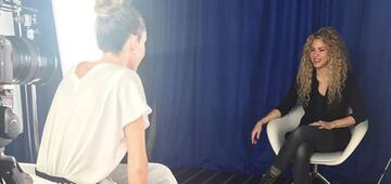 Shakira durante su entrevista con Silvia Toffanin. Imagen: Canale 5