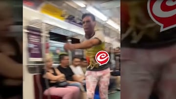 Un campeón de patinaje se sube al Metro y deja a los pasajeros extasiados: lo que hace es una locura