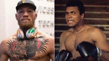 Im&aacute;genes de Conor McGregor y de Muhammad Ali.