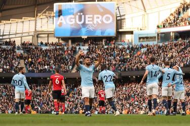 Kun Agüero revels in racing to Premier League milestone