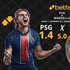PSG vs. Olympique de Marsella: horario, dónde ver, pronósticos y clasificación