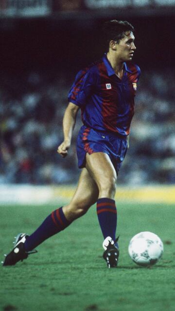 Lineker, en un partido del Barcelona en 1987.