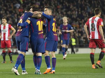 1-1. Luis Su&Atilde;&iexcl;rez celebr&Atilde;&sup3; el gol del empate.