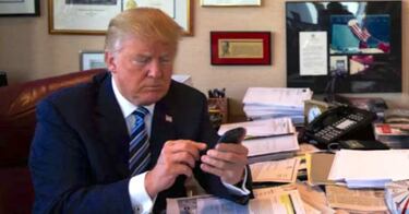 ¿Por qué Donald Trump arriesga su seguridad usando su móvil para Twitter?