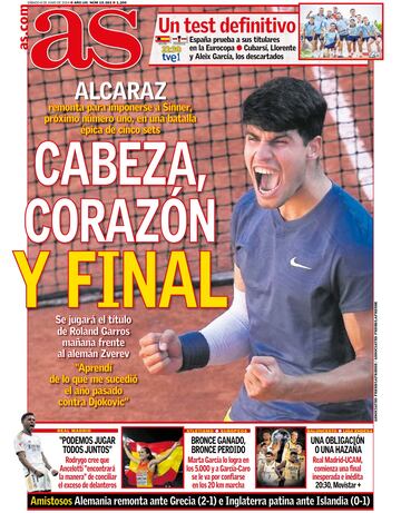 Las portadas de AS de junio