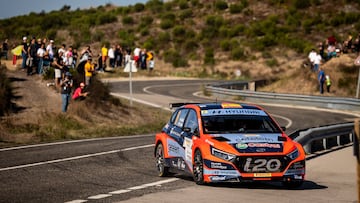 Dani Sordo, con el Hyundai en Portugal.