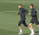 El Madrid entrenó con la vista puesta en el partido ante el Eibar