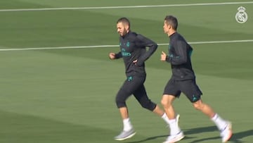 El Madrid entrenó con la vista puesta en el partido ante el Eibar