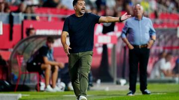 Girona FC manager Miguel Ángel Sanchez Michel during the La Liga match between Girona FC and Getafe CF played at Montilivi Stadium on August 22, 2022 in Girona, Spain. (Photo by Sergio Ruiz / Pressinphoto / Icon Sport)