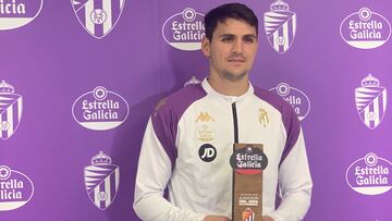 Juric, jugador del Real Valladolid, el mejor del mes para los aficionados.