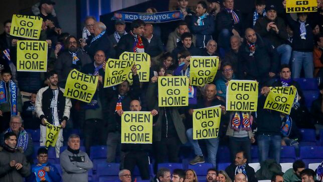 El perico se manifiesta contra Chen: “Libera al Espanyol”