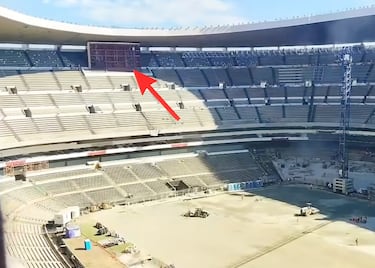 Las imágenes que demuestran el avance de las obras en el Estadio Azteca