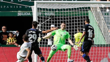 Grbic, durante el partido contra el Elche.