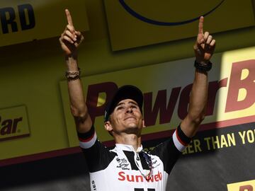 Warren Barguil, vencedor de la etapa Briaçon - Izoard del Tour de Francia de 2017.