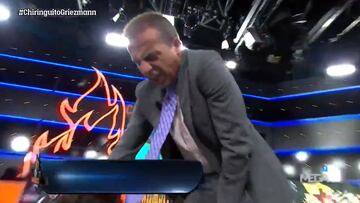 Cristóbal Soria se lesiona en directo en El Chiringuito