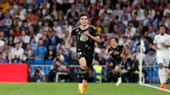 Gabri Veiga durante el partido disputado contra el Real Madrid en el Bernabéu.