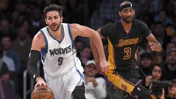 Ricky Rubio y Corey Brewer.