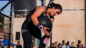 La atleta de CrossFit, María Granizo, participando en una competición