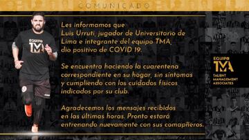 El futbolista ha dado positivo en el último test realizado y ya se encuentra aislado y sin síntomas en su hogar, tal y como han confirmado sus representantes.