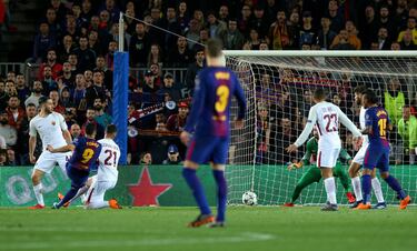 4-1. Luis Suárez marcó el cuarto gol.