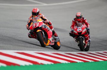 Marc Márquez y Andrea Dovizioso han ofrecido un gran espectáculo en el Gran Premio de Austria. 