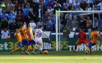 Jugada del gol de Juanpi (1-1).