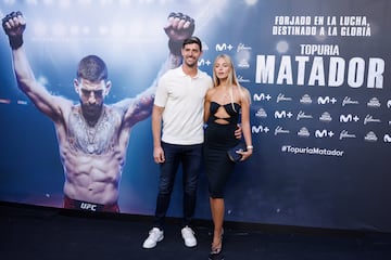 Vinicius, Carvajal y Courtois, protagonistas en la alfombra roja de la película de Ilia Topuria