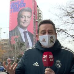 Roncero responde a Laporta y su pancarta sacando su lista: Ovrebo, Messi, madriditis...