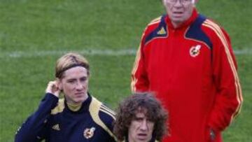 <b>CONTACTO.</b> La selección española ha vuelto a tomar contacto con el estadio donde jugará ante Suecia.