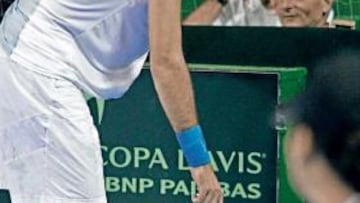 <b>DOLIDO.</b> Martín del Potro casi tuvo que retirarse ante Feliciano