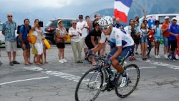 Nairo Quintana en plena ascensión.