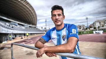 Luis Hern&aacute;ndez, posando para AS en el Ciudad de M&aacute;laga en una imagen de archivo.