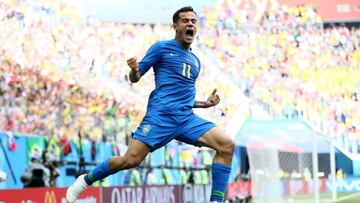Coutinho celebra su gol ante Costa Rica.