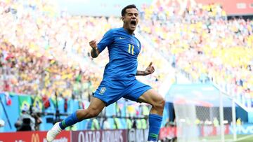 Coutinho celebra su gol ante Costa Rica.