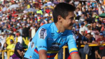 Esteban Chaves, por su primer t&iacute;tulo oficial en Colombia