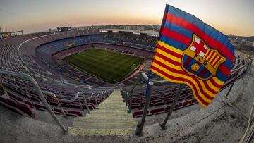 Panor&aacute;mica del Camp Nou, donde se jugar&aacute; el pr&oacute;ximo Barcelona-Real Madrid.