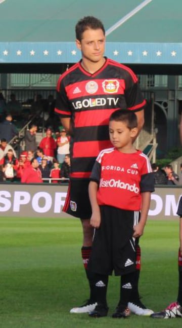 Chicharito, en la Florida Cup ante Santa Fe.