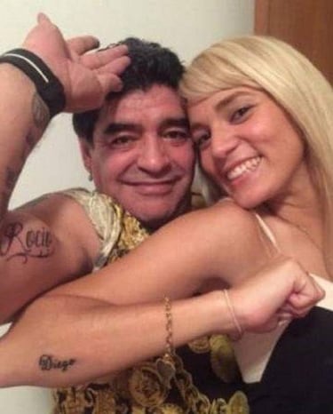 Diego ya fue: Rocío Oliva se tapó el tatuaje que se hizo de Maradona