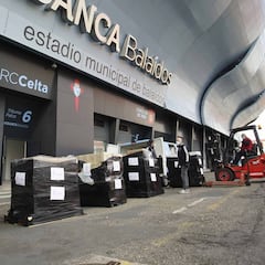 El Celta dona material sanitario y ofrece su sede como hospital